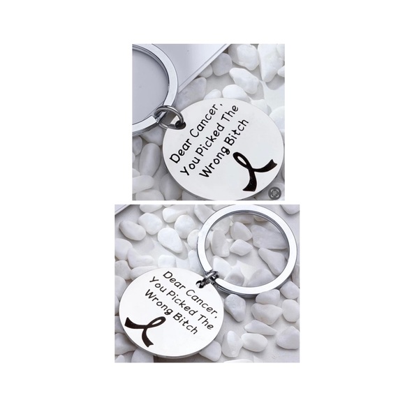 $3 CANCER KEYCHAIN NEW $3 if bundled - Picture 3 of 5